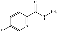 2-Pyridinecarboxylic acid, 5-fluoro-, hydrazide Struktur