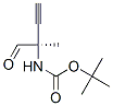 Carbamic acid, (1-formyl-1-methyl-2-propynyl)-, 1,1-dimethylethyl ester, (R)- Struktur