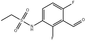 N-(2,4-difluoro-3-forMylphenyl)propane-1-sulfonaMide Struktur