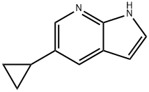 5-cyclopropyl-1H-pyrrolo[2,3-b]pyridine Struktur