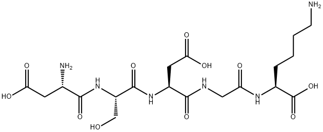 aspartyl-seryl-aspartyl-glycyl-lysine Struktur