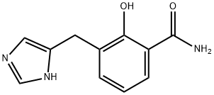 2-HYDROXY-3-(1H-IMIDAZOL-4-YLMETHYL)-BENZAMIDE Struktur