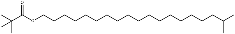 Propanoic acid, 2,2-dimethyl-, 18-methylnonadecyl ester Struktur