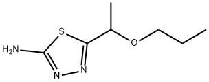 5-(1-Propoxyethyl)-1,3,4-thiadiazol-2-amine Struktur