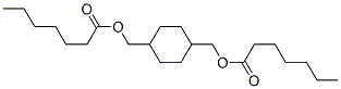 Bis(heptanoic acid)1,4-cyclohexanediylbis(methylene) ester Struktur