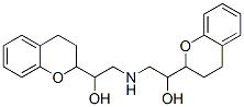 alpha,alpha'-(iminobis(methylene))bis(3,4-dihydro-2H-1-benzopyran-2-methanol) Struktur