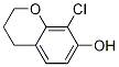 2H-1-Benzopyran-7-ol, 8-chloro-3,4-dihydro- Struktur