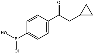 4-(2-Cyclopropylacetyl)phenylboronic acid Struktur