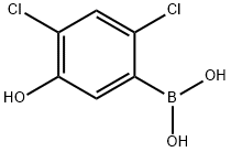 2,4-Dichloro-5-hydroxyphenylboronic acid Struktur