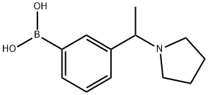 3-(1-Pyrrolidinoethyl)phenylboronic acid Struktur