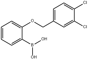 2-(3,4-Dichlorophenylmethoxy)phenylboronic acid Struktur