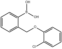 (2-((2-Chlorophenoxy)Methyl)phenyl)boronic acid Struktur