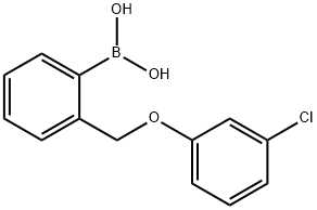 [2-(3-chlorophenoxyMethyl)phenyl]boronic acid Struktur