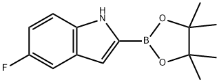 5-Fluoro-1h-indole-2-boronic acid pinacol ester Struktur