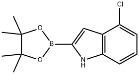 4-Chloroindole-2-boronic acid, pinacol ester Struktur