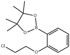 2-[2-(2-Chloroethoxy)phenyl]-4,4,5,5-tetramethyl-[1,3,2]dioxaborolane Struktur