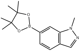 1H-Indazole, 1-Methyl-6-(4,4,5,5-tetraMethyl-1,3,2-dioxaborolan-2-yl)- Struktur