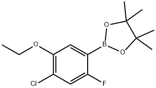 4-Chloro-5-ethoxy-2-fluorophenylboronic acid, pinacol ester Struktur