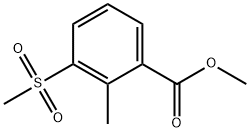 Methyl 2-Methyl-3-(Methylsulfonyl)benzoate Struktur