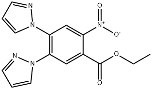 Ethyl 2-Nitro-4,5-di(1-pyrazolyl)benzoate Struktur