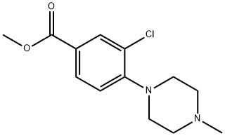 Methyl 3-Chloro-4-(4-Methylpiperazino)benzoate Struktur