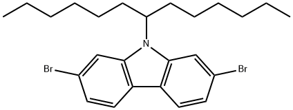 2,7-dibroMo-9-(tridecan-7-yl)-9H-carbazole Struktur