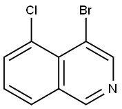 5-Bromo-3-chloroisoquinoline Struktur