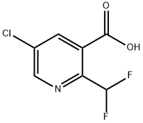 5-CHLORO-2-(DIFLUOROMETHYL)PYRIDINE-3-CARBOXYLIC ACID Struktur