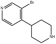 3-broMo-4-(piperidin-4-yl)pyridine Struktur