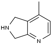 4-Methyl-6,7-dihydro-5H-pyrrolo[3,4-b]pyridine Struktur