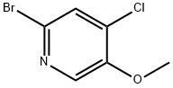 2-broMo-4-chloro-5-Methoxypyridine Struktur