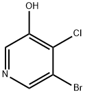 3-BroMo-4-chloro-5-hydroxypyridine Struktur