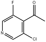 Ethanone, 1-(3-chloro-5-fluoro-4-pyridinyl)- Struktur