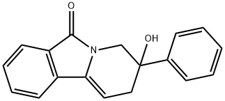 5-hydroxy-5-phenyl-7-azatricyclo(7.4.0.0(2,7))trideca-2,9(1),10,12-tetraen-8-one Struktur