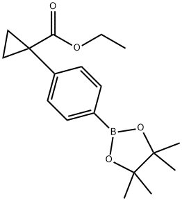 Ethyl 1-[4-(4,4,5,5-tetramethyl-1,3,2-dioxaborolan-2-yl)phenyl]cyclopropane-1-carboxylate price.