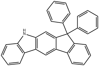 Indeno[2,1-b]carbazole, 5,7-dihydro-7,7-diphenyl- Struktur