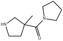 Methanone, (3-Methyl-3-pyrrolidinyl)-1-pyrrolidinyl- Struktur