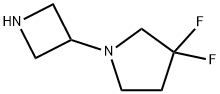 1-(3-azetidinyl)-3,3-difluoro-Pyrrolidine Struktur