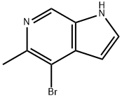 1H-Pyrrolo[2,3-c]pyridine, 4-broMo-5-Methyl- Struktur