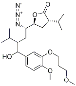 2(3H)-Furanone, 5-[(1S,3S)-1-azido-3-[hydroxyl[4-Methoxy-3-(3-Methoxypropoxy)phenyl]Methyl]-4-Methylpentyl]dihydro-3-(1-Methylethyl)-, (3S,5S)- Struktur