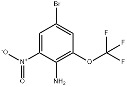 2-Amino-5-bromo-3-(trifluoromethoxy)nitrobenzene, 2-Amino-5-bromo-3-nitro-alpha,alpha,alpha-trifluoroanisole Struktur