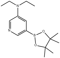 N,N-diethyl-5-(4,4,5,5-tetraMethyl-1,3,2-dioxaborolan-2-yl)pyridin-3-aMine Struktur