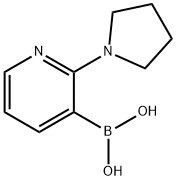 2-(Pyrrolidin-1-yl)pyridine-3-boronic acid Struktur