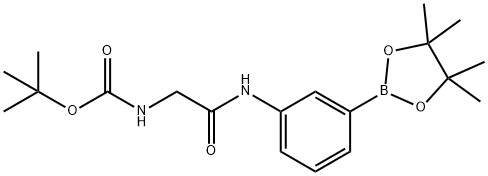 3-[2-(Boc-amino)acetamido]benzeneboronic acid pinacol ester, 97% Struktur