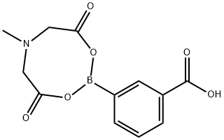 3-(6-Methyl-4,8-dioxo-1,3,6,2-dioxazaborocan-2-yl)benzoic  acid Struktur