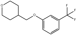 4-(3-Trifluoromethylphenoxy)methyltetrahydro-2H-pyran Struktur