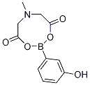 2-(3-Hydroxyphenyl)-6-methyl-1,3,6,2-dioxazaborocane-4,8-dione Struktur