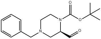 (R)-tert-Butyl 4-benzyl-2-forMylpiperazine-1-carboxylate Struktur