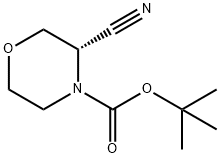 (S)-4-Boc-3-cyanomorpholine Struktur