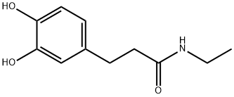 Benzenepropanamide, N-ethyl-3,4-dihydroxy- (9CI) Struktur